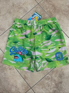 Pokemon Overtime Venusaur Mesh Shorts NWT